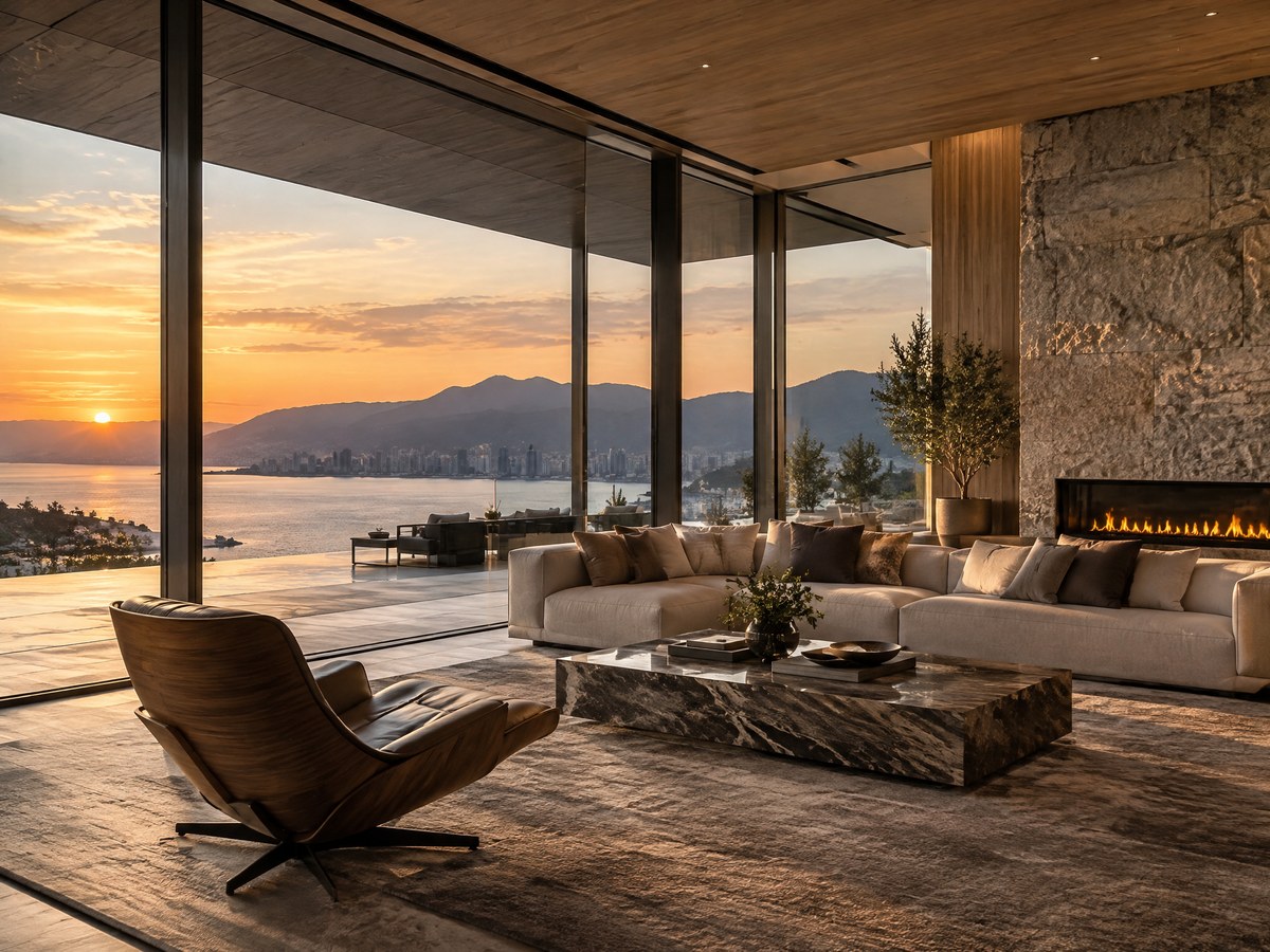 Sala de Estar de Luxo — Arquitetura