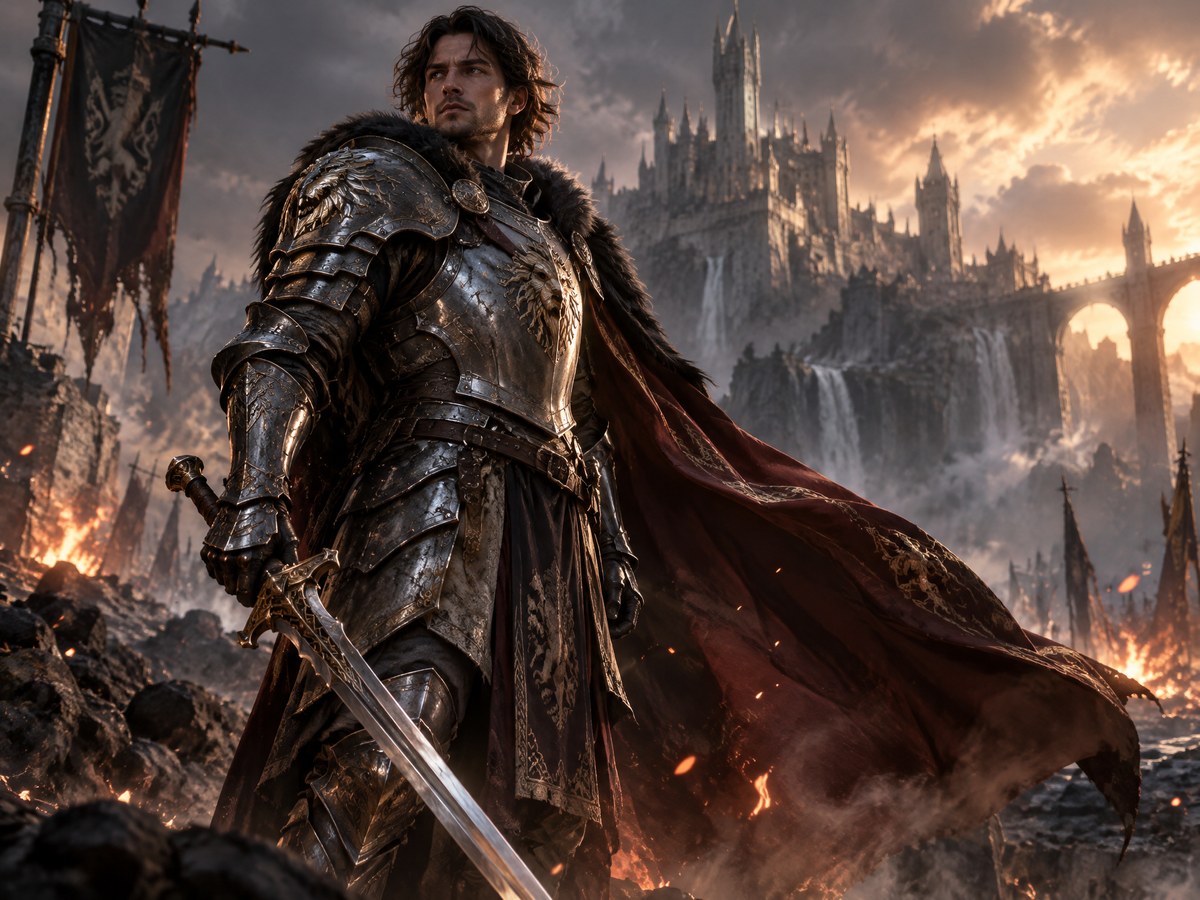 Personagem Guerreiro 3D — Render 3D/Games
