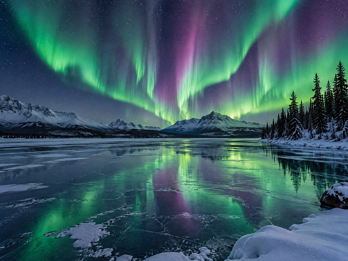 Aurora Boreal — Paisagem
