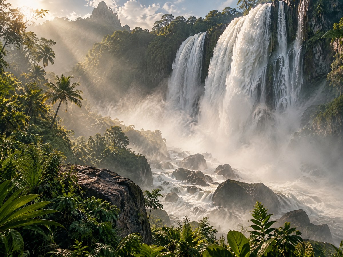 Cachoeira Tropical — Paisagem